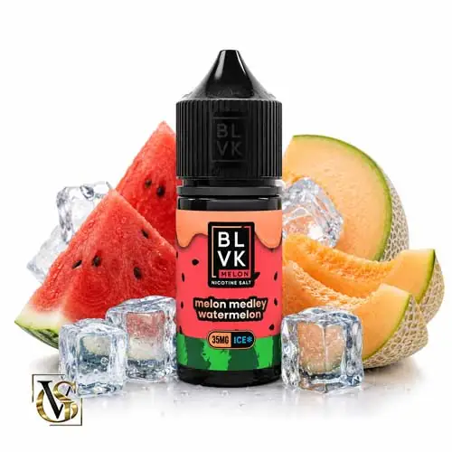 سالت هندوانه طالبی یخ پلاس بی ال وی کی | blvk watermelon melon ice plus 30ml